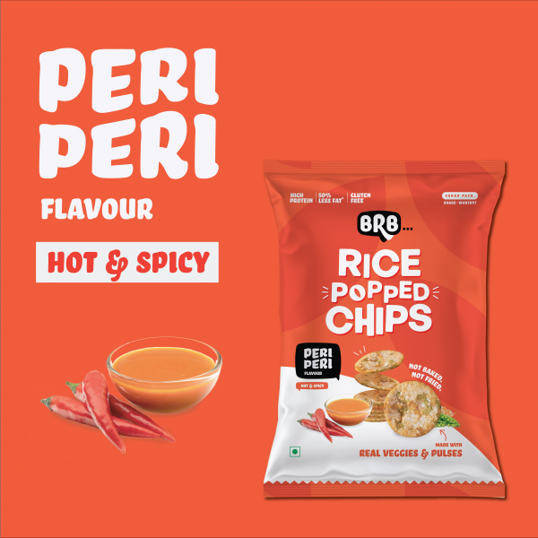 rice popped chips peri peri flavour